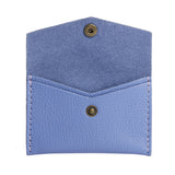 Aster | Small leather envelope card wallet with snap closure