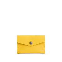 Canary | Small leather envelope card wallet with snap closure