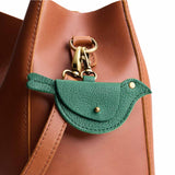 Bacalar | Bird shaped pouch with button closure and lobster clasp