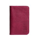 Orchid | Leather passport case with PLG logo