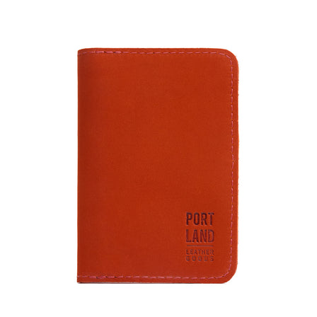 Paprika | Leather passport case with PLG logo