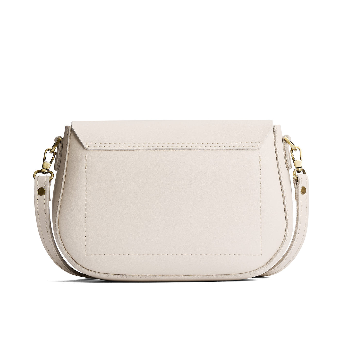 Bone*Large | Leather Crossbody with a flap and magnetic closure