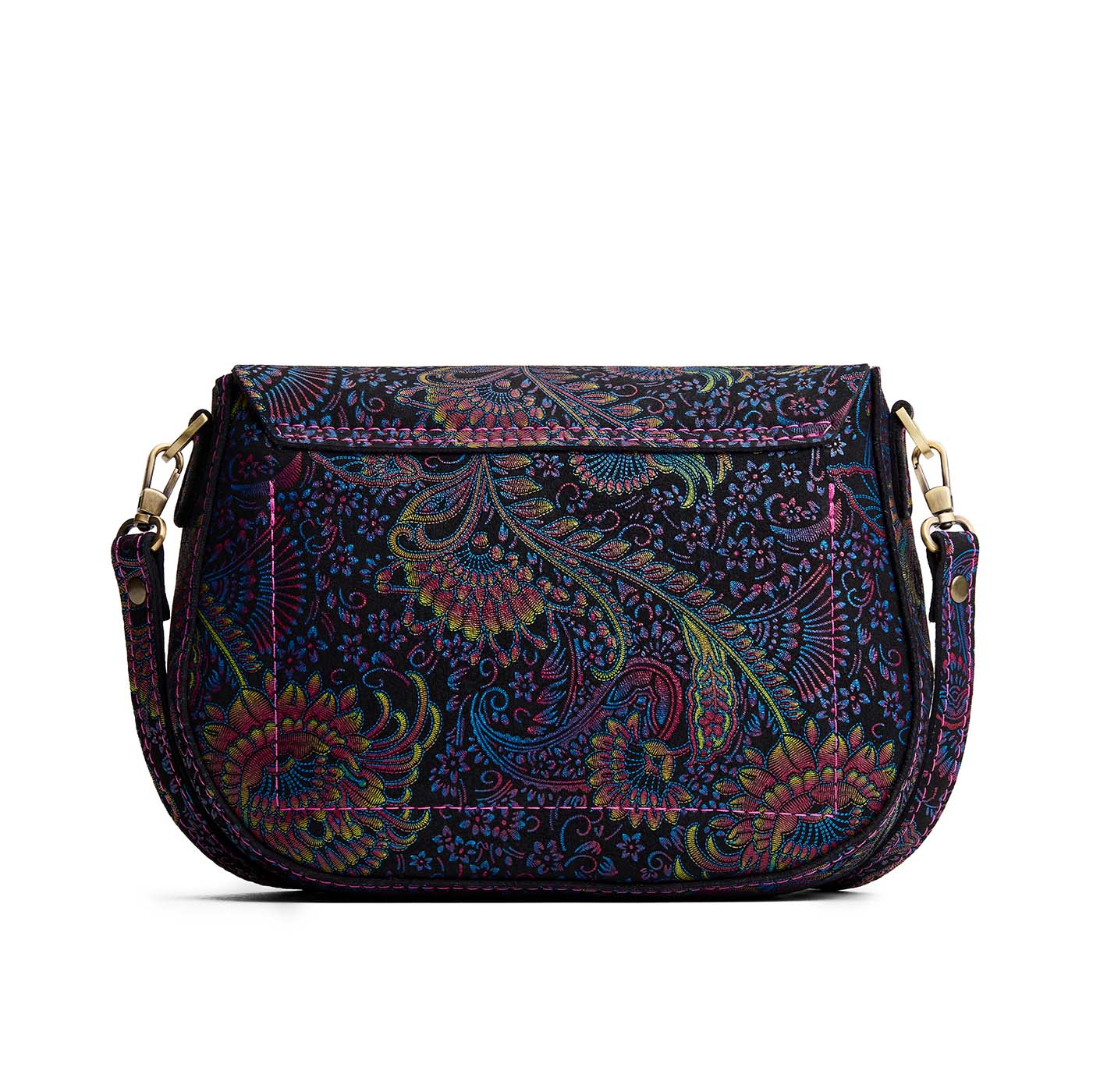 Carnival*Large | Petite leather Crossbody with a flap and magnetic closure