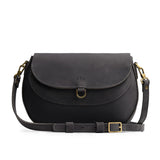 Full Moon Large | Leather Crossbody with a flap and magnetic closure