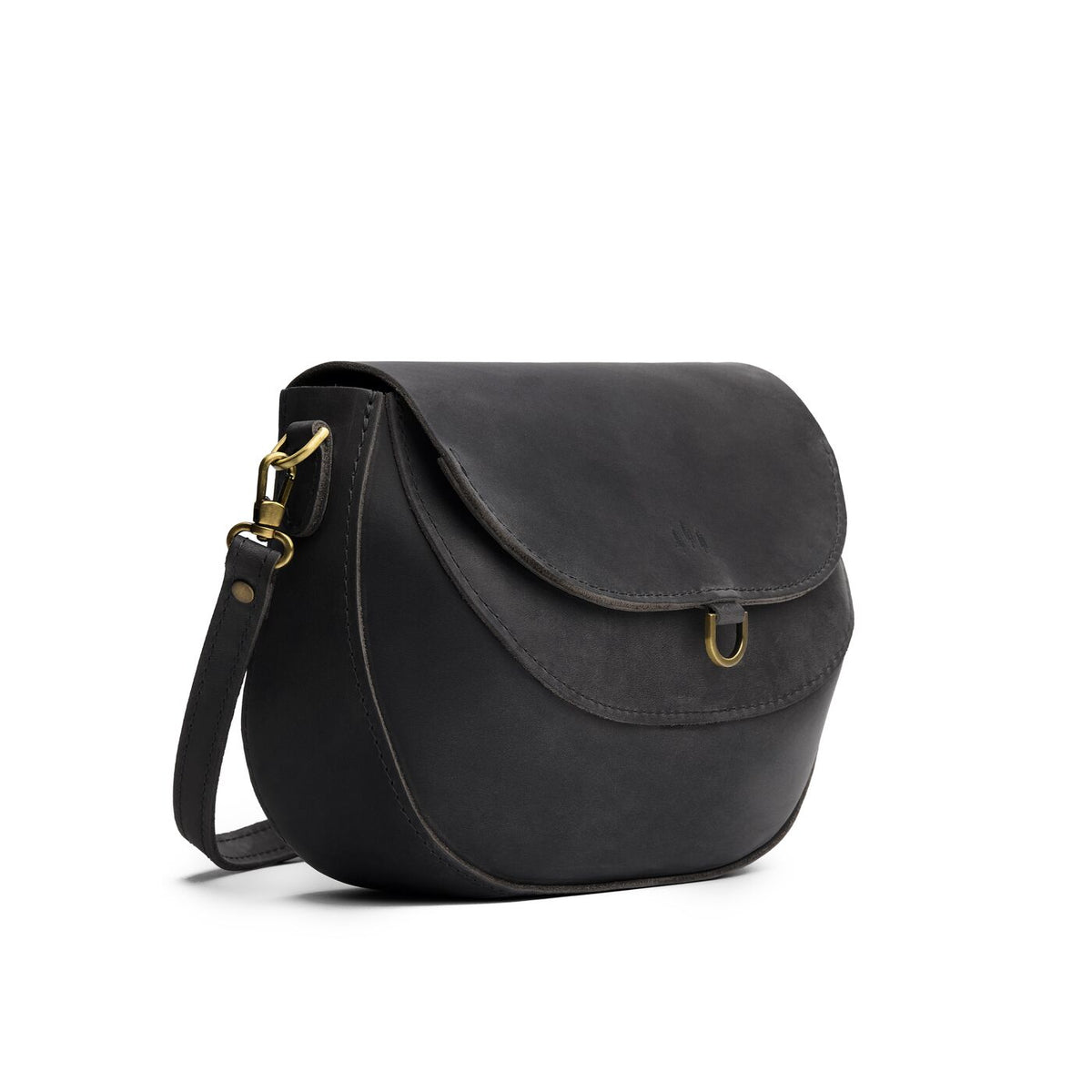 Full Moon*Large | Leather Crossbody with a flap and magnetic closure