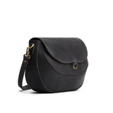 Full Moon Large | Leather Crossbody with a flap and magnetic closure