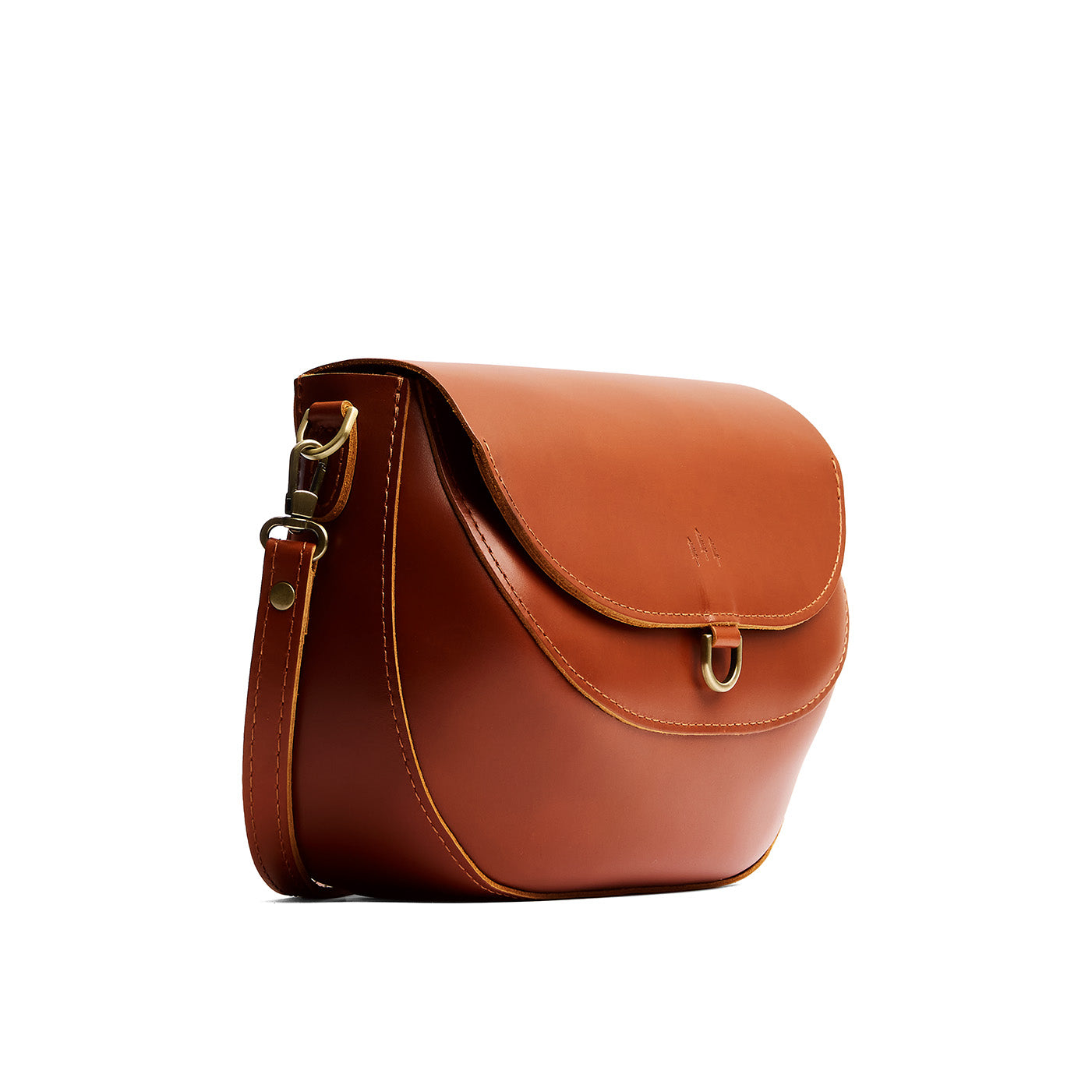 Madrone*Large | Leather Crossbody with a flap and magnetic closure