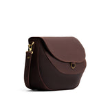 Moose Large | Petite leather Crossbody with a flap and magnetic closure