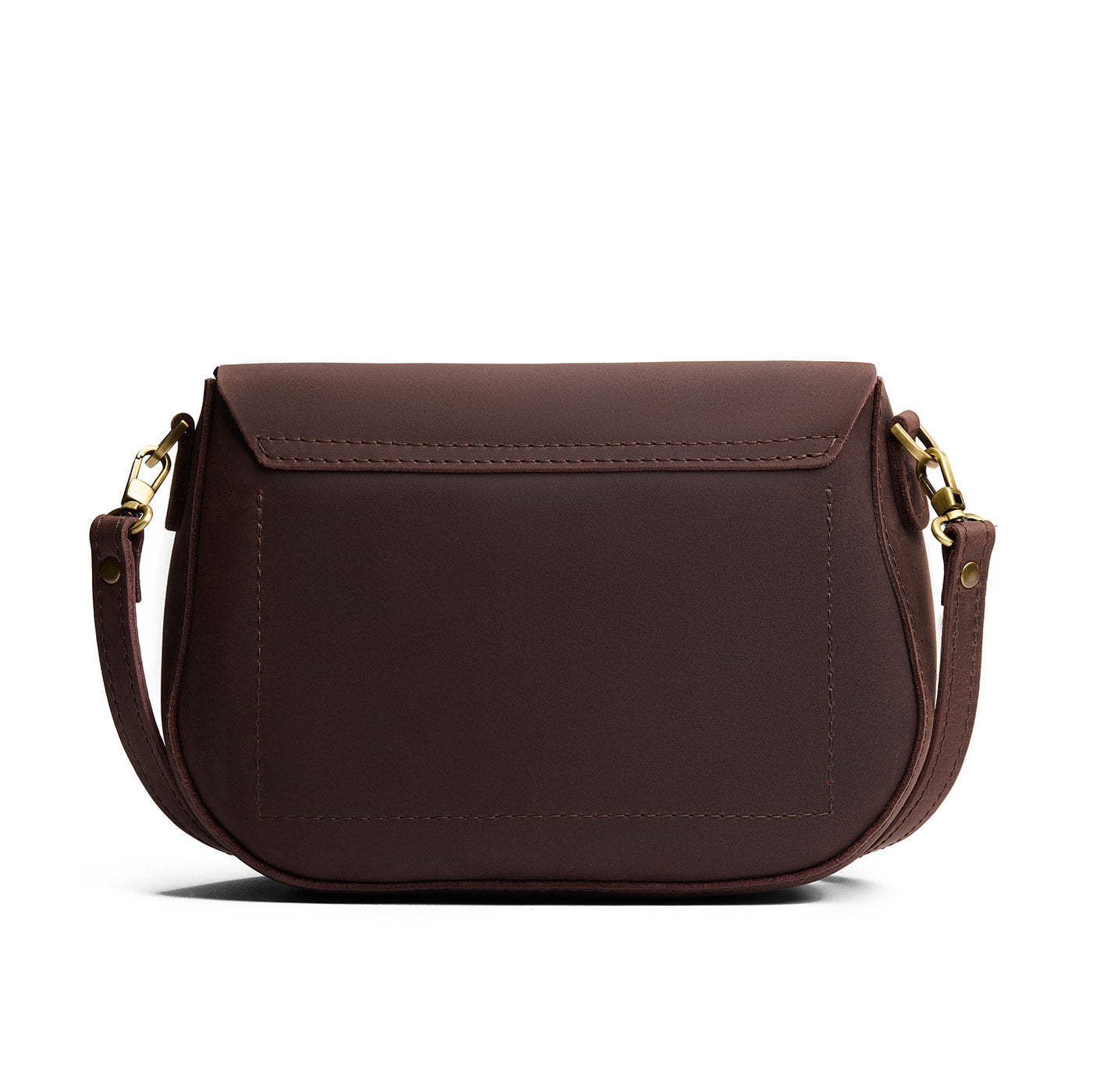 Moose*Large | Petite leather Crossbody with a flap and magnetic closure