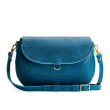 Planetary Large | Leather Crossbody with a flap and magnetic closure