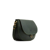 Evergreen Small | Petite leather Crossbody with a flap and magnetic closure