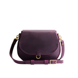 Larkspur Small | Petite leather Crossbody with a flap and magnetic closure