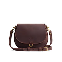 Moose*Small | Petite leather Crossbody with a flap and magnetic closure