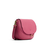 Wild Rose Small | Petite leather Crossbody with a flap and magnetic closure