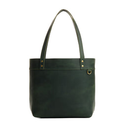 Evergreen*Medium*Classic | Leather tote bag with riveted straps and exterior key loop