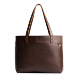 Coldbrew Large Classic | Leather tote bag with riveted straps and exterior key loop