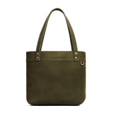Verdant Medium Classic | Leather tote bag with riveted straps and exterior key loop