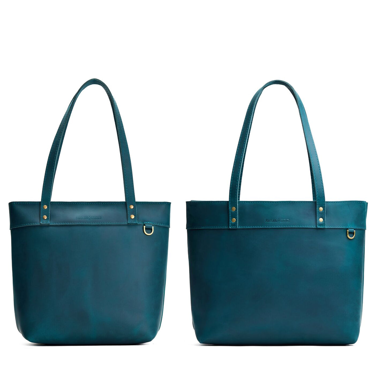 Westward Blue*Zipper | Side by side comparison of both sizes of the Montana Tote
