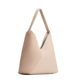Toasted Oat Oversized | Large shoulder bag with magnetic snap closure