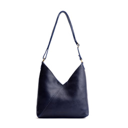 Cobalt*Small | Petite shoulder bag with adjustable strap and magnetic snap closure