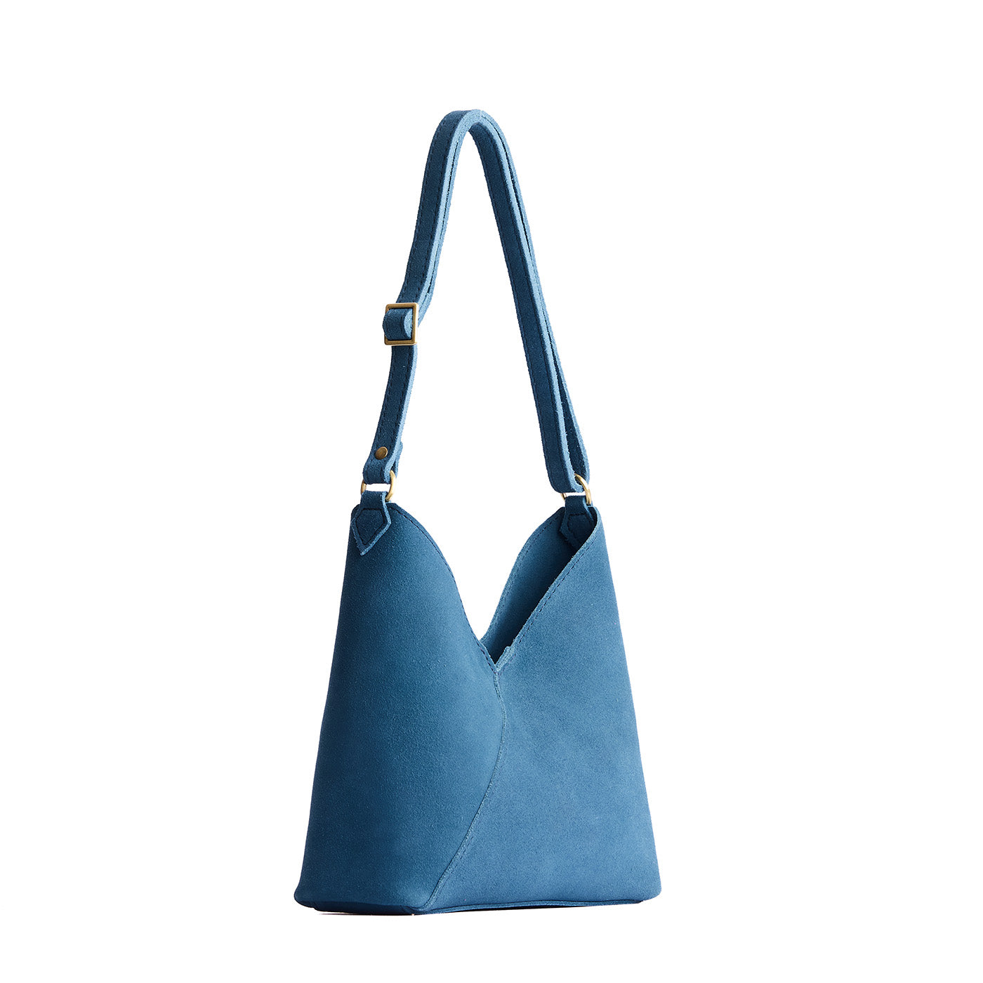 Petite shoulder bag with magnetic snap closure