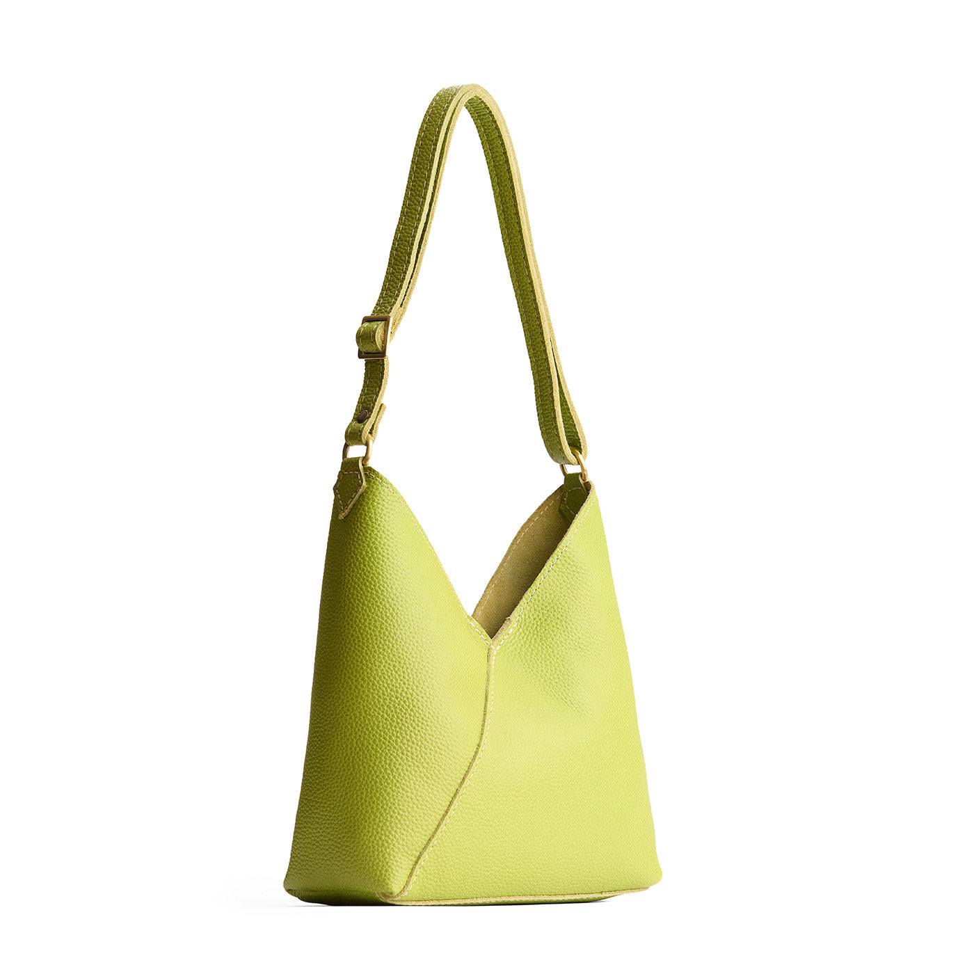 Wasabi*Small | Petite shoulder bag with adjustable strap and magnetic snap closure