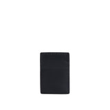 Nero | Leather card holder with two slots on each side