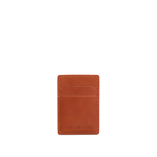 Toscano | Leather card holder with two slots on each side