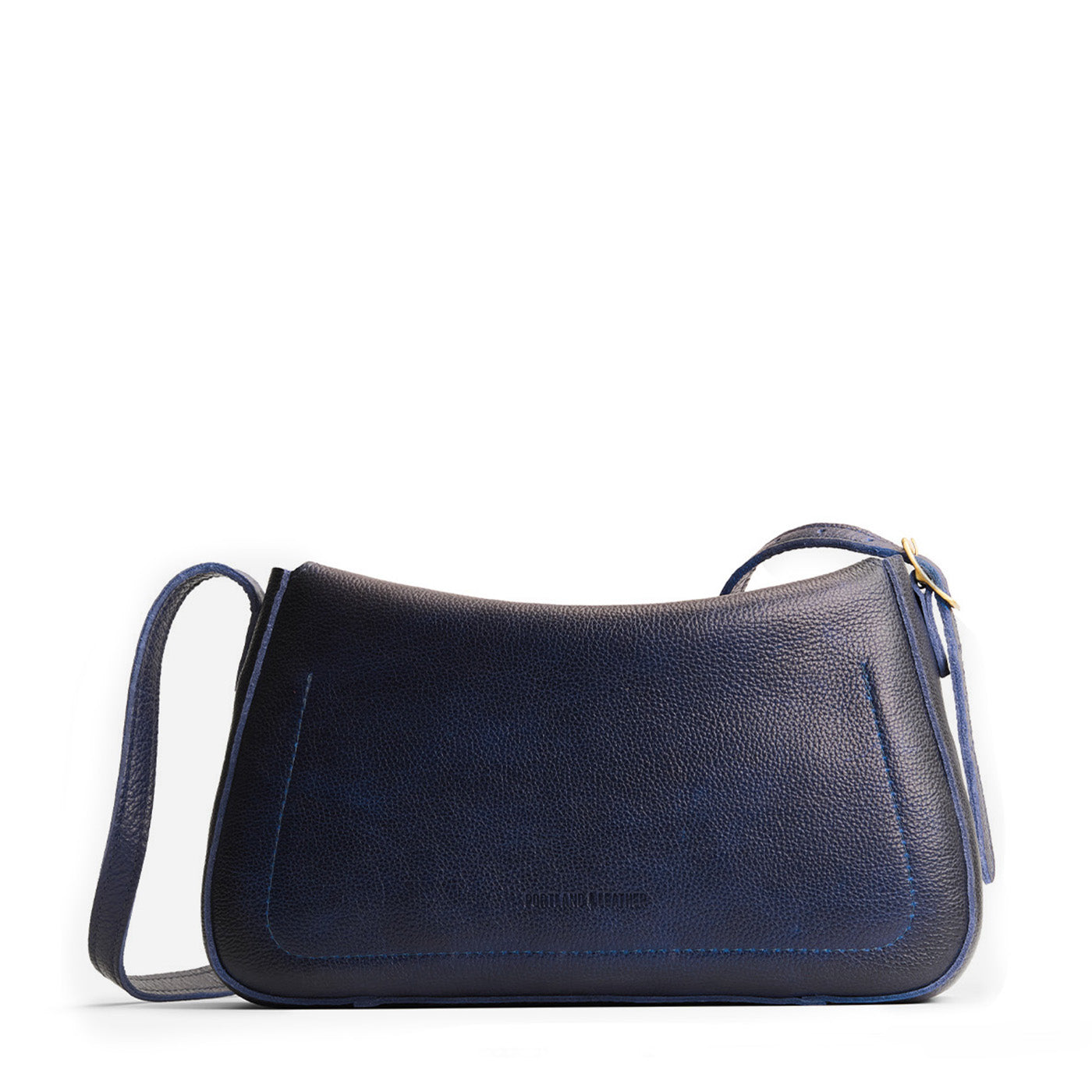 Cobalt*Medium | Leather Crossbody with a flap and magnetic closure
