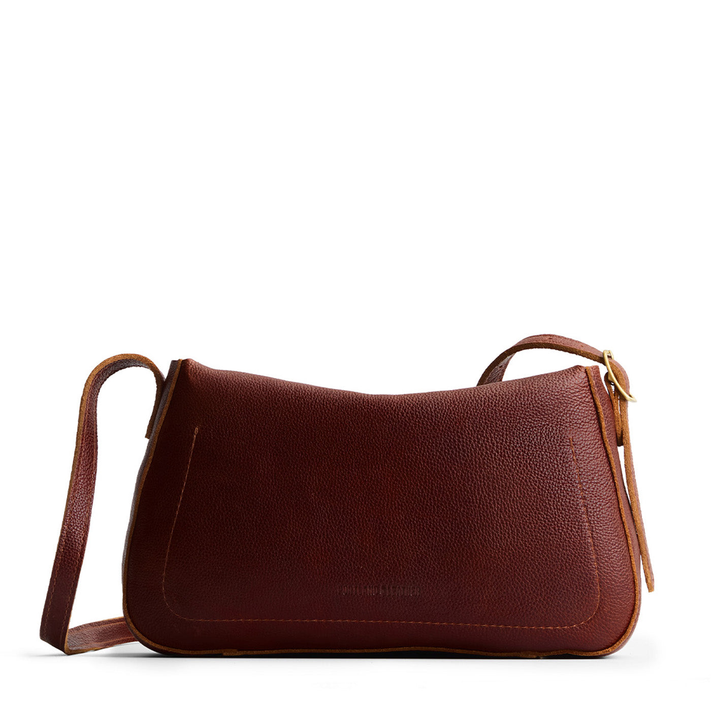 Nutmeg*Medium | Leather Crossbody with a flap and magnetic closure