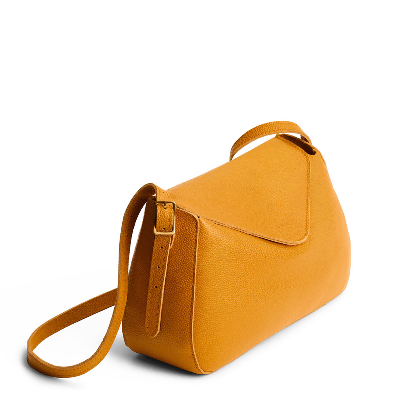 Sunshine*Medium | Leather Crossbody with a flap and magnetic closure