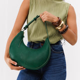 Bacalar Classic | Crescent shaped shoulder bag with zipper closure and adjustable strap
