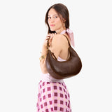 Coldbrew Classic | Crescent shaped shoulder bag with zipper closure and adjustable strap