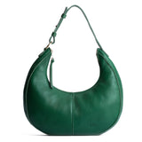 Bacalar Large | Large crescent shaped shoulder bag with zipper closure and adjustable strap