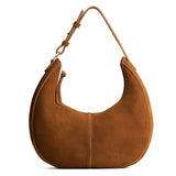 Jackson Large | Crescent shaped shoulder bag with zipper closure and adjustable strap