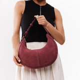Red Panda Classic | Crescent shaped shoulder bag with zipper closure and adjustable strap