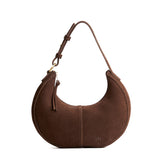 Stagecoach Small | Crescent shaped shoulder bag with zipper closure and adjustable strap