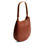 Nutmeg Large | Rounded shoulder bag with adjustable strap on a white background
