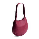Orchid Medium | Rounded shoulder bag with adjustable strap on a white background
