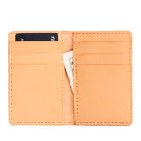 Naturale | Vertical cardholder with six card slots on a white background