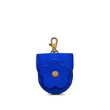 Blue Joy | U shaped pouch with layered leather flower cutout