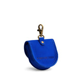 Blue Joy | U shaped pouch with layered leather flower cutout