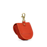 Paprika | U shaped pouch with layered leather flower cutout