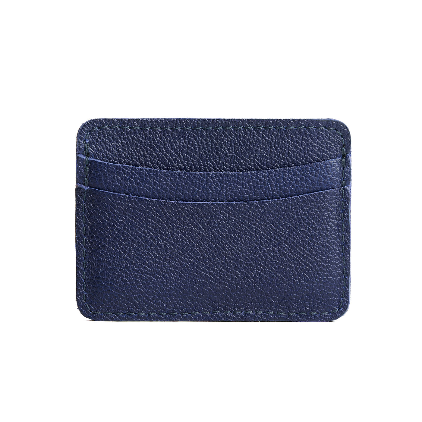 Cobalt | Minimalist leather wallet with card slots and PLG logo