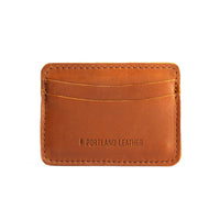 Honey | Minimalist leather wallet with card slots and PLG logo