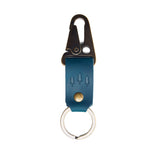 Westward Blue Short | leather logo branded keychain 
