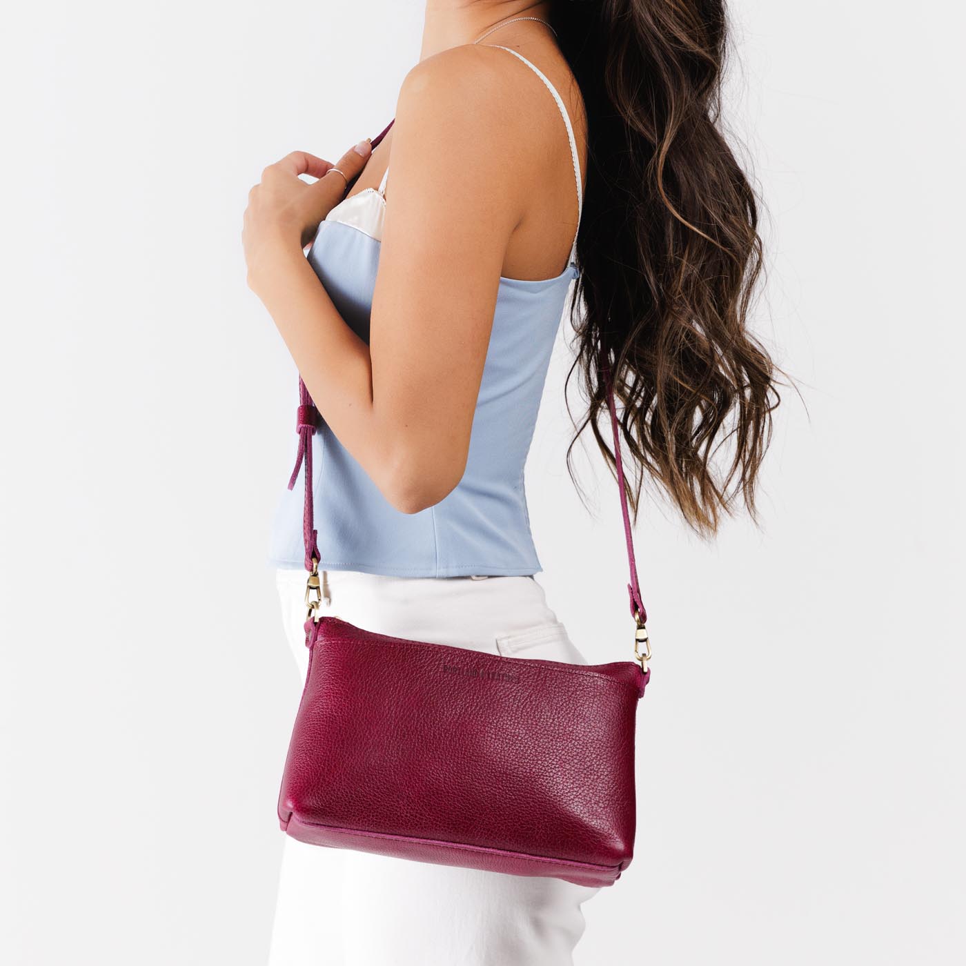 Orchid*Classic | Zip top petite crossbody bag with detachable strap