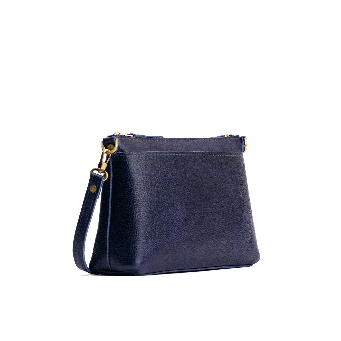 Cobalt*Classic | Zip top petite crossbody bag with detachable strap