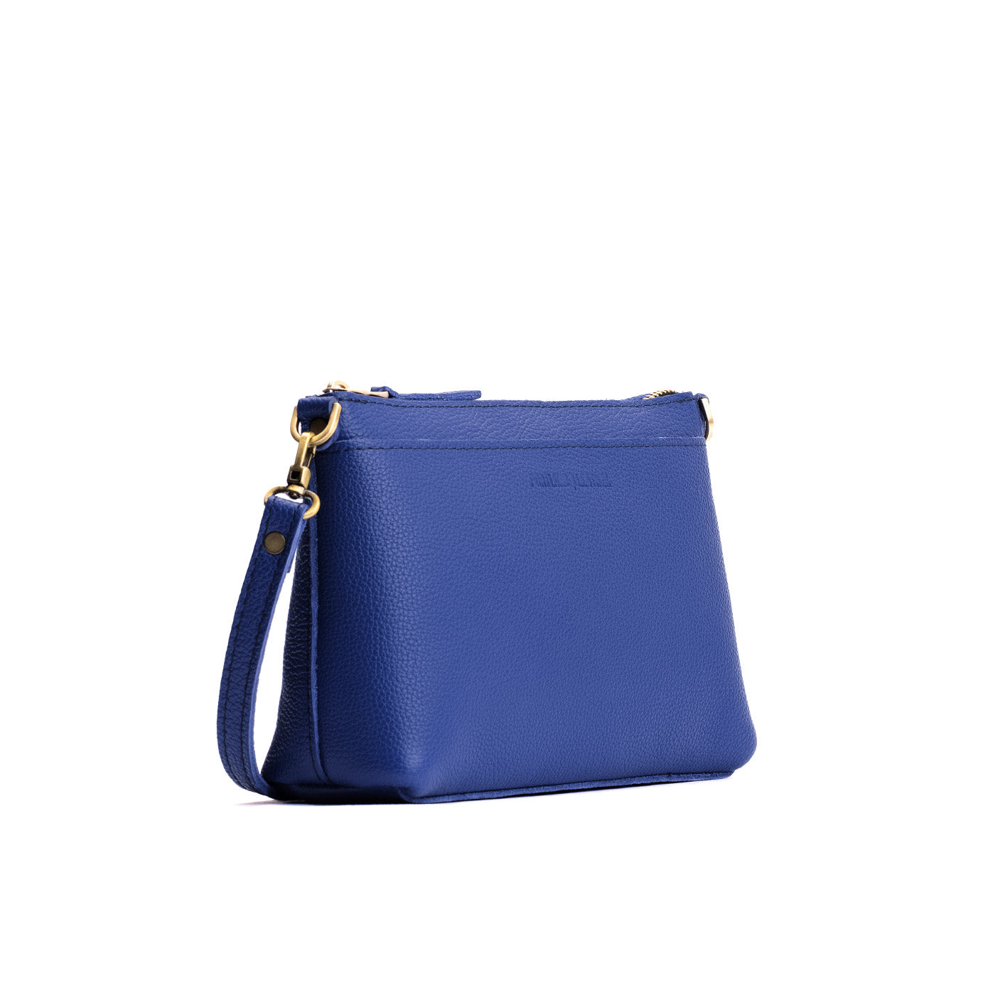 Molino Blue*Classic | Zip top petite crossbody bag with detachable strap