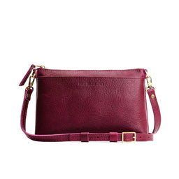Orchid*Small | Zip top petite crossbody bag with detachable strap